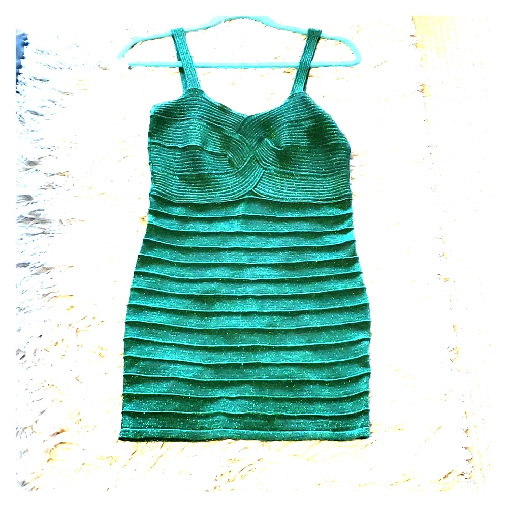 SOLD Jay green bandage dress